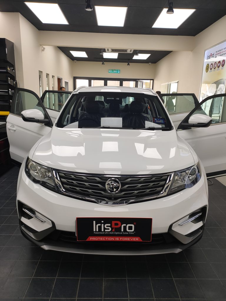 uv pro and color stable series window tint for x50 white car | Irispro