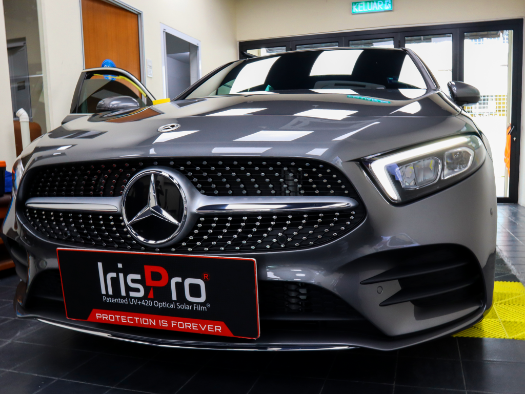 Heat, UV Rejection of Irispro Tint on Mercedes | Irispro