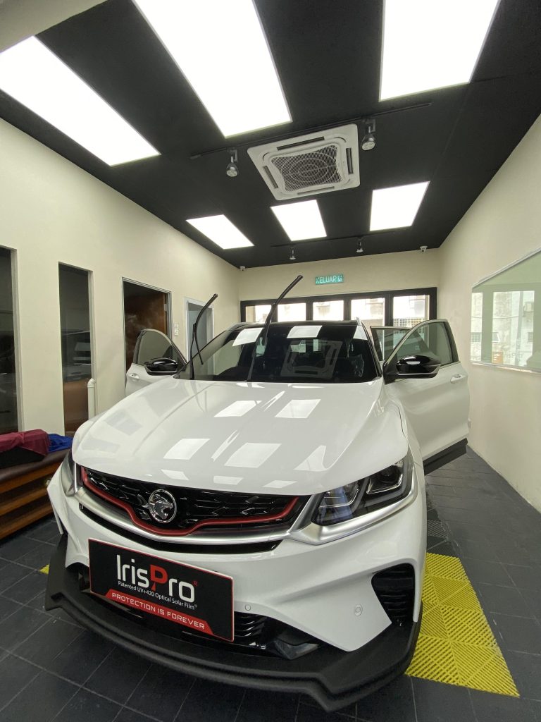 uv pro window tint for x50 white car | Irispro