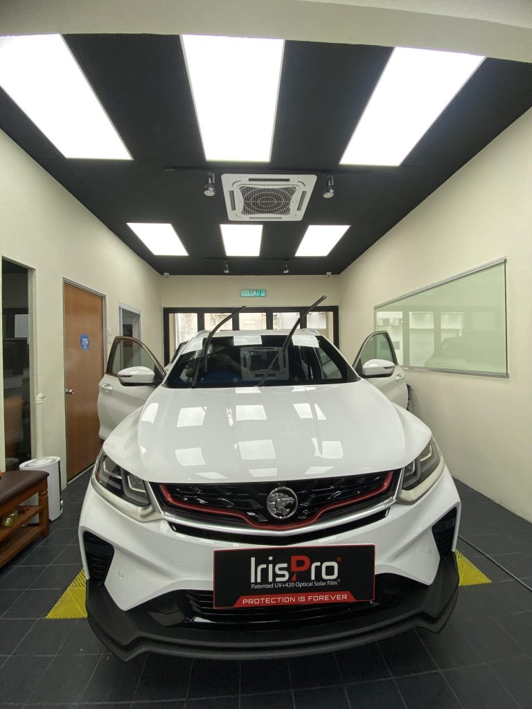 uv pro window tint for x50 white car | Irispro